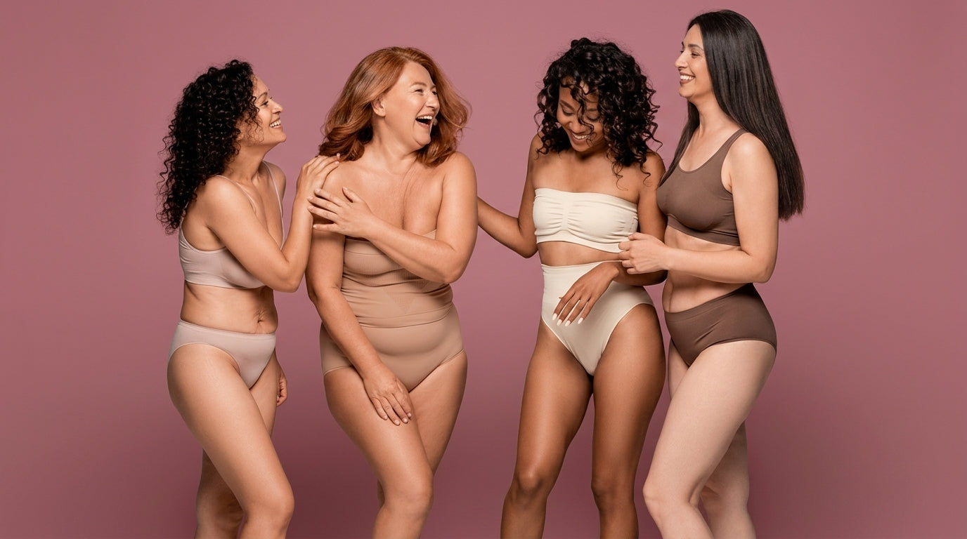 Mulheres vestindo peças Curvê