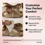 Anti Wrinkle Pillow + Pillowcase.